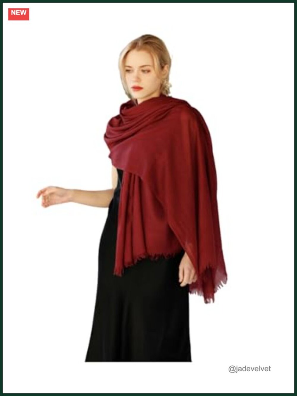 Solid Color Scarf Shawl Wrap for Women Men Lightweight Soft Fringe